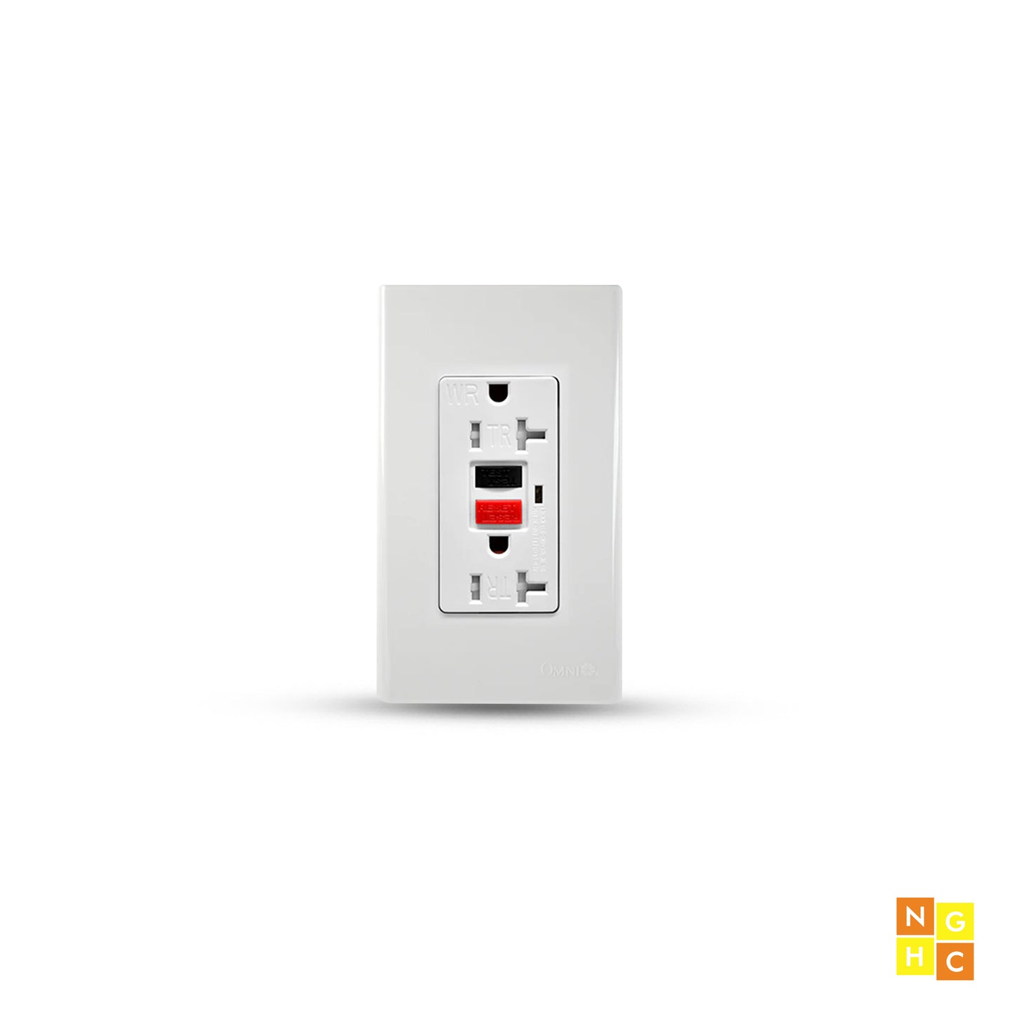 2-Gang GFCI Safety Outlet with Ground Fault Protection in Wide Series Plate 20A (WGFCI-201-PK) - Reliable Shock-Proof Power Solution