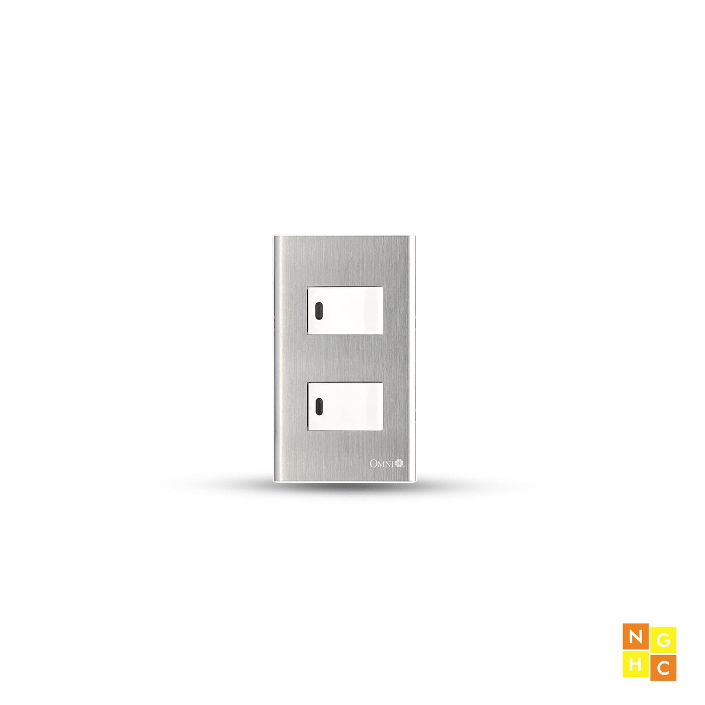 2-Piece 1-Way Illuminated Switch in Stainless Plate 16A (SP2-S14) - Durable and Stylish Light Switch
