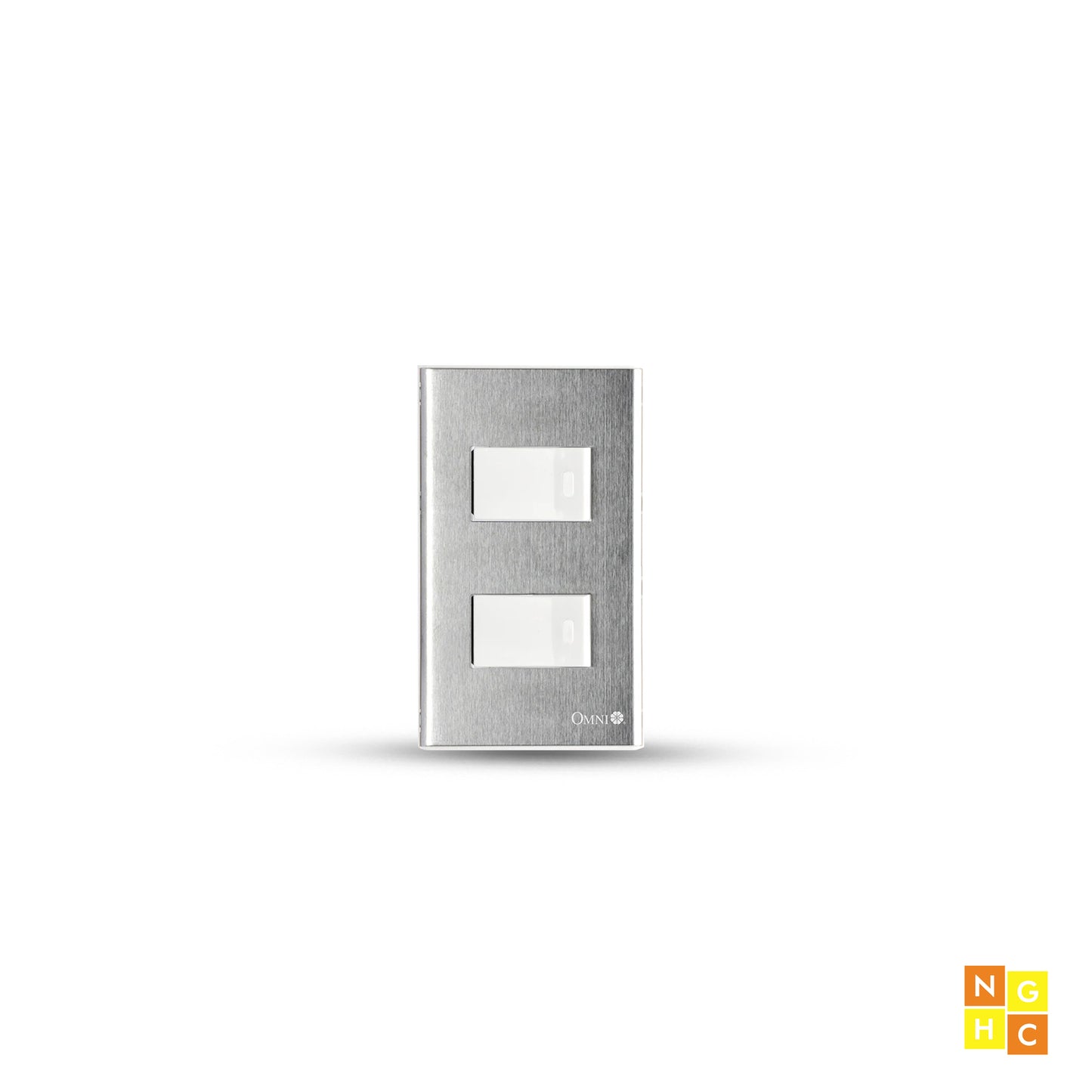 2-Piece 1-Way Switch in Stainless Plate 16A (SP2-S13) - Heavy-Duty and Long-Lasting Light Switch