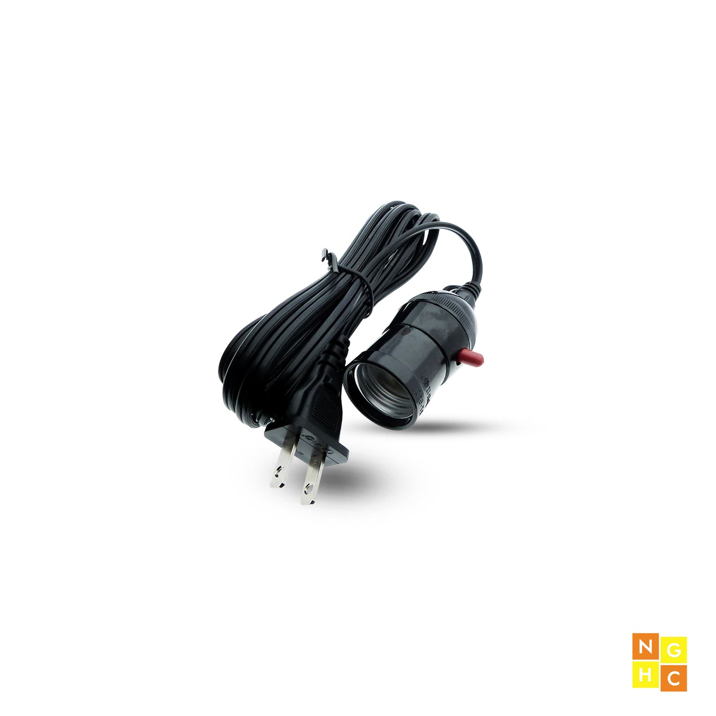 Omni Push Through Socket Extension 6M Wire 3A 250V (E27-616) - Convenient & Durable Lighting Solution