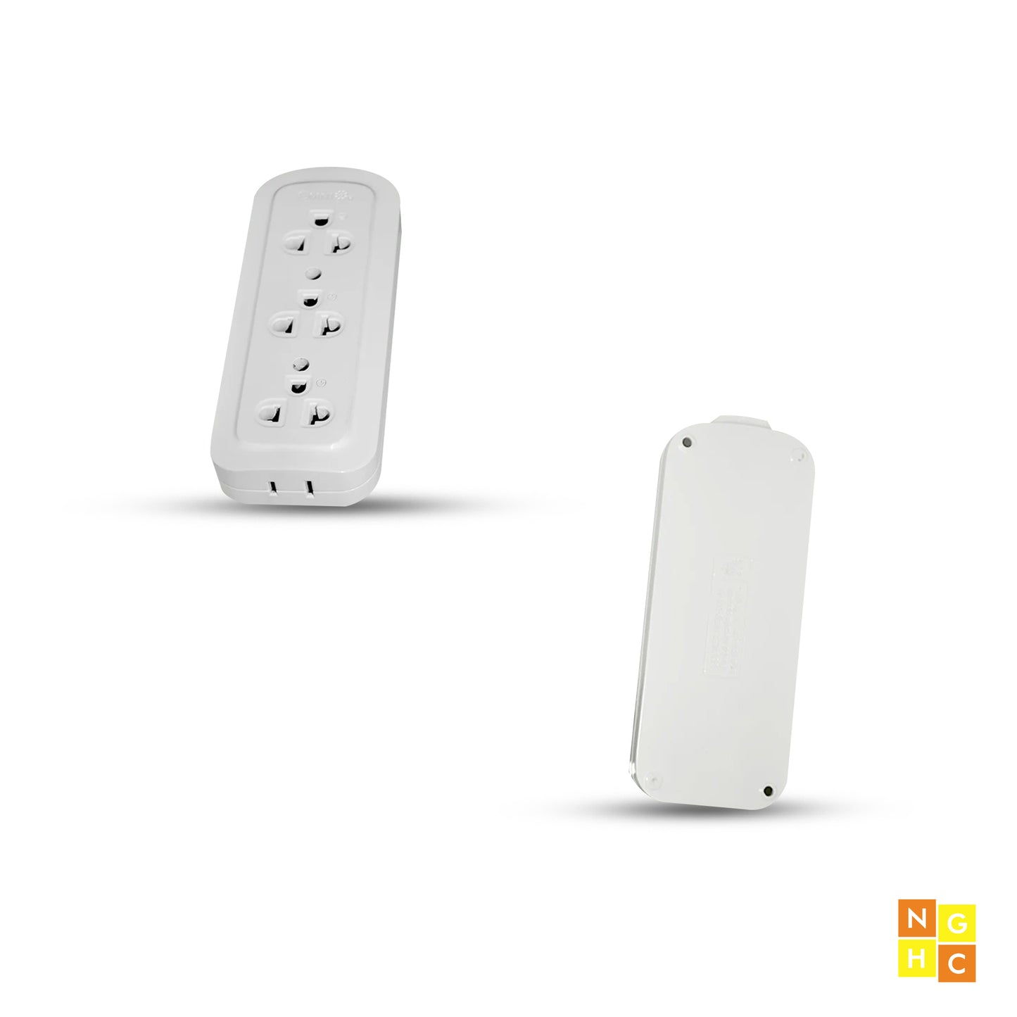 Omni Surface Convenience Outlet 3-Gang with Ground 10A (WSG-003) - Secure and Reliable Multi-Socket Power Outlet