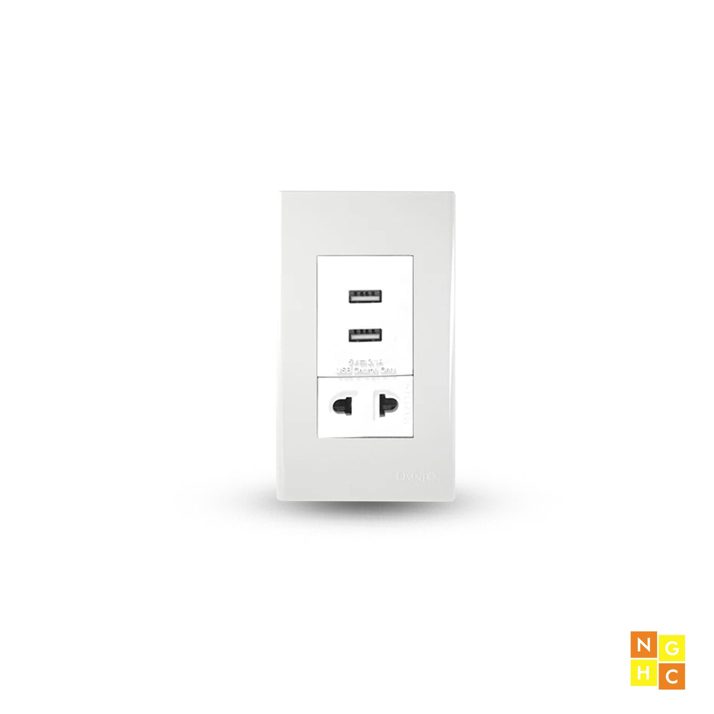 USB Charger Outlet and Universal Outlet in Wide Series Plate (WP3-WUSBWU) - Versatile Power and Charging Solution