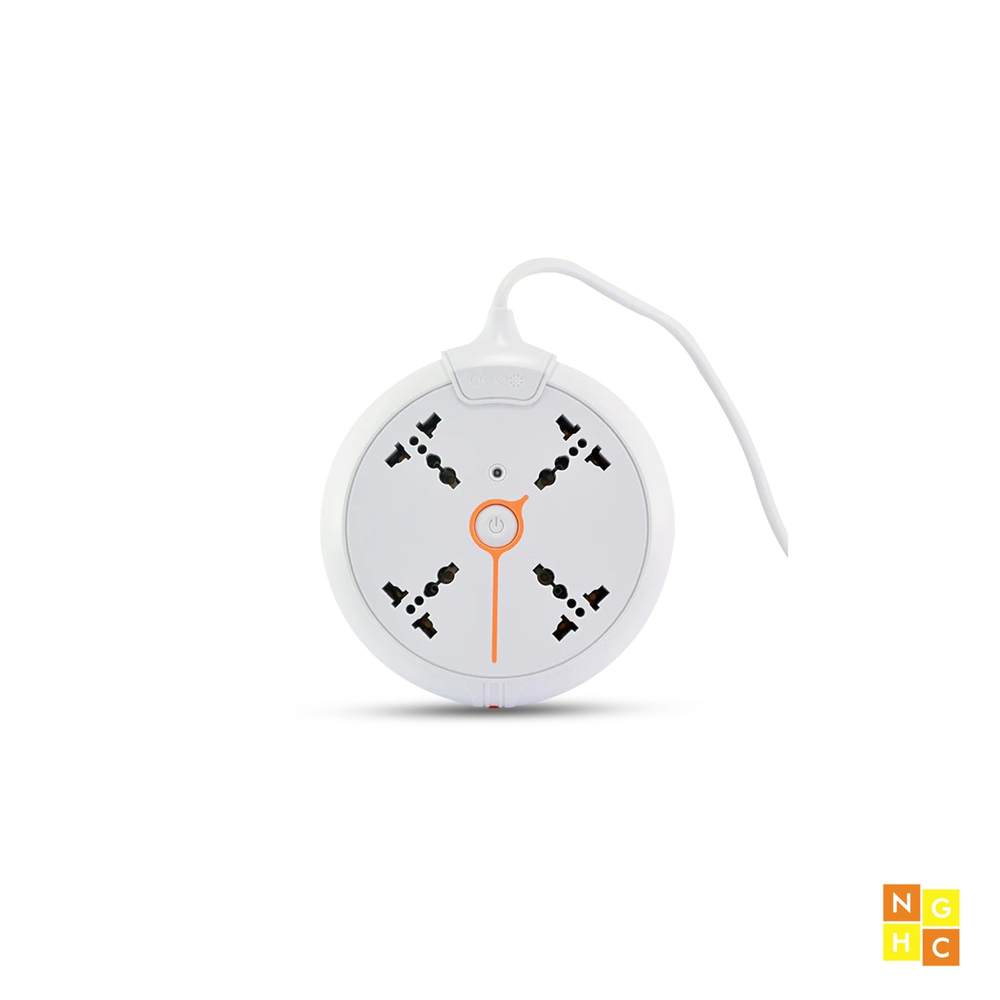 Omni Universal Disc Extension Cord 4-Gang with Switch (WEU-004) - Compact and Versatile Power Hub
