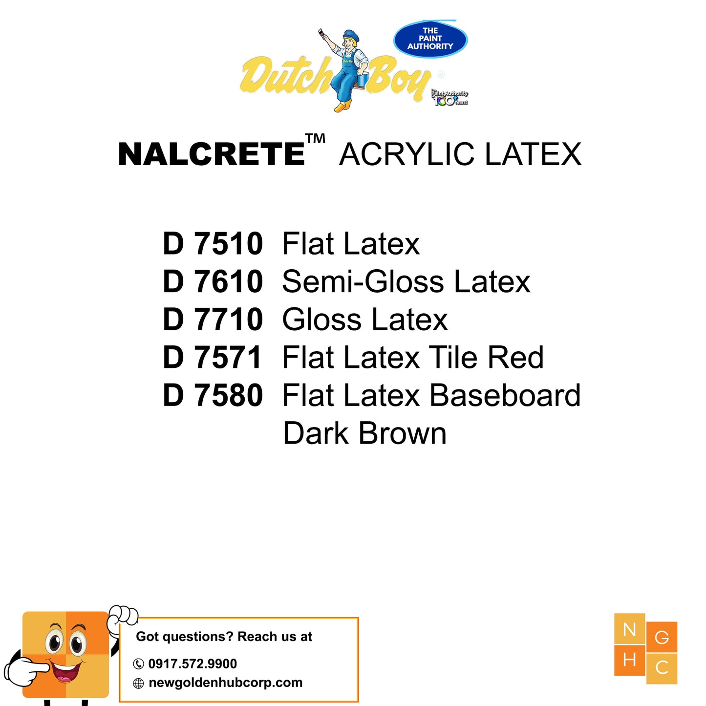 Dutch Boy® Nalcrete™ Flat Latex