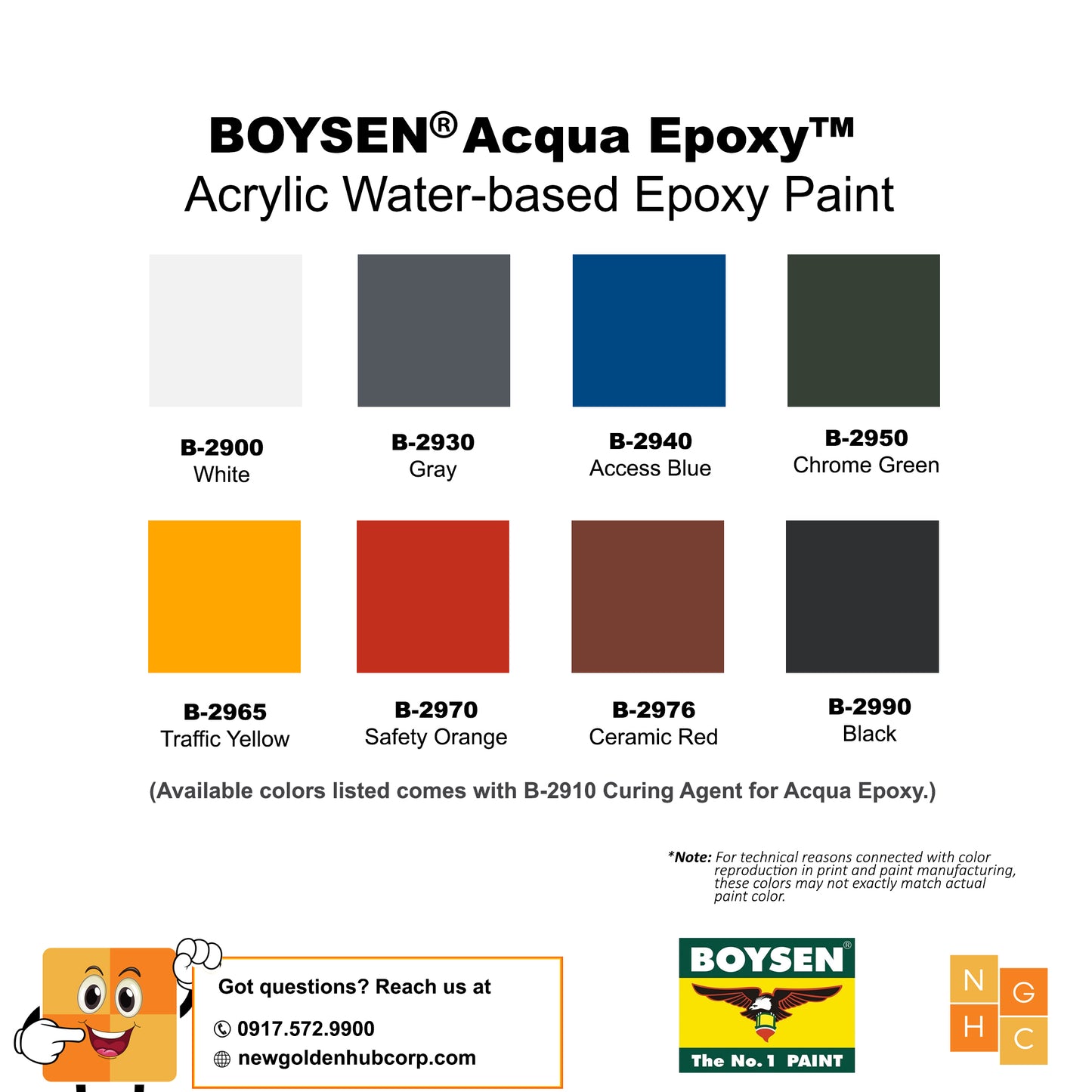 BOYSEN® Acqua Epoxy™ Acrylic Water-based Epoxy Paint