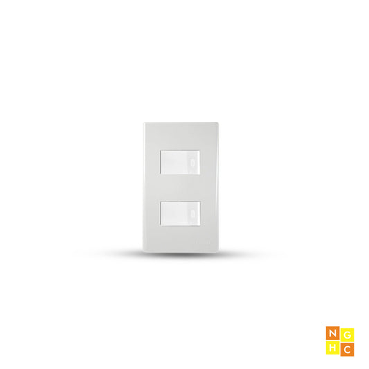 2-Piece 1-Way Switch in Wide Series Plate (WP2-S13) - Secure and Versatile Light Switch