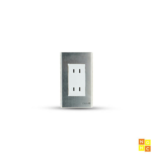 2-Piece Duplex Convenience Outlet in Stainless Plate (SP3-WD) - Heavy-Duty and Corrosion-Resistant Power Solution