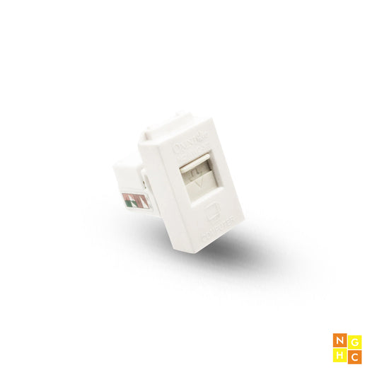 Computer Modular 8-Pin Outlet for PE Plates (WEC-303) - Reliable Network and Data Connectivity