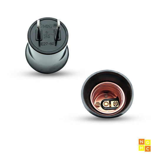 Omni Socket Plug 3A 250V (E27-601) - Reliable and Durable Electrical Connector