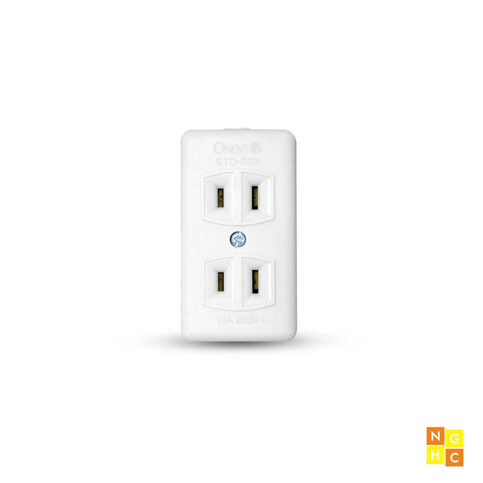 Main Spring Outlet Omni Spring Type Outlet 2-Gang 10A 250V (STO-002) - Reliable and Durab ...