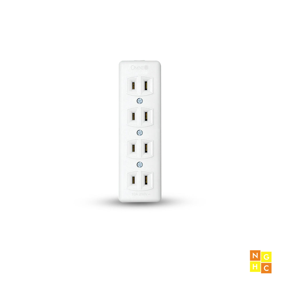 High Spring Outlets Omni Spring Type Outlet 4-Gang 10A 250V (STO-004) - High-Quality Multi ...