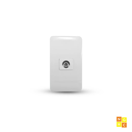 TV Cable Outlet in Classic Plate (P1-TV) - Durable and Secure Home Entertainment Connection