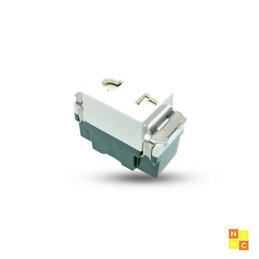 Universal Outlet with Shutter 10A (WEU-202) - Safe and Child-Proof Electrical Socket